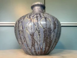 Vase boule art déco signé Roger Guérin