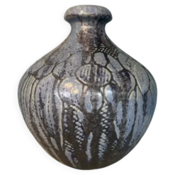 Vase boule art déco signé Roger Guérin