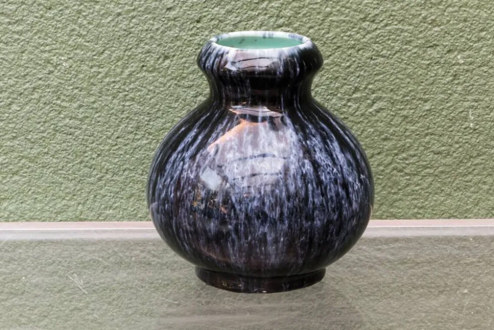 Vase boule Boch Frêres Keramis, art déco