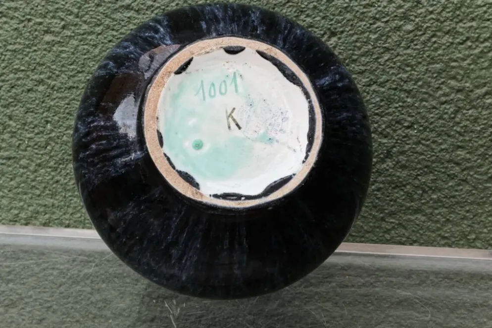 Vase boule Boch Frêres Keramis, art déco