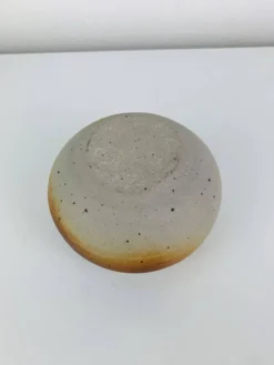 Vase boule grès vintage