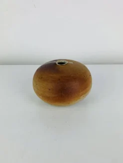 Vase boule grès vintage
