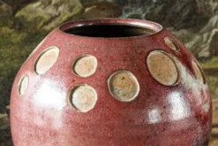 Vase boule scandinave en grés émaillé