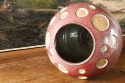 Vase boule scandinave en grés émaillé