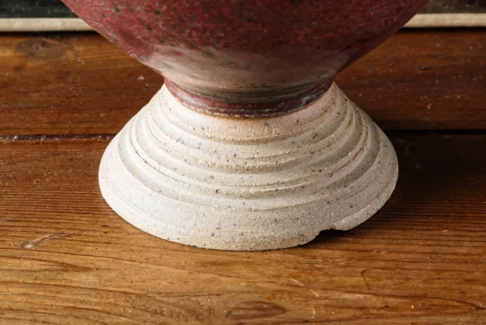 Vase boule scandinave en grés émaillé