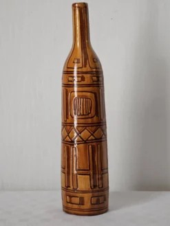 Vase bouteille italien signé, 1950-60