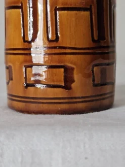 Vase bouteille italien signé, 1950-60