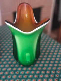 Vase coloré style murano