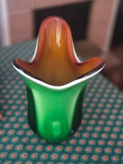 Vase coloré style murano