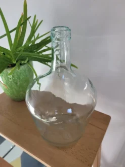 Vase dame-jeanne transparente