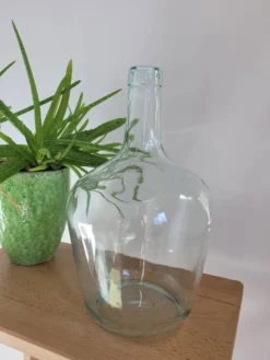 Vase dame-jeanne transparente