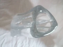 Vase design trilobe cristal de st louis france 3.2kg