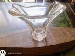 Vase en cristal de Daum France – Authentique et signé – Parfait état