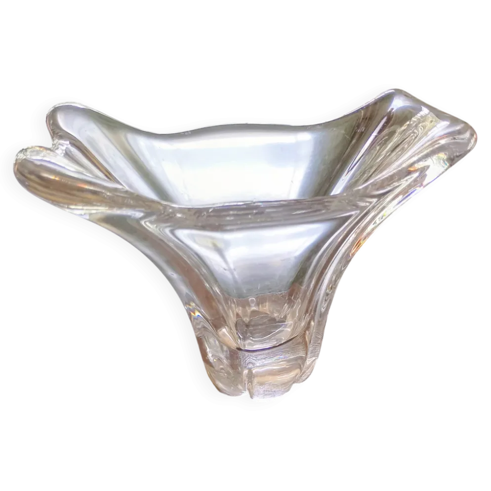 Vase en cristal de Daum France – Authentique et signé – Parfait état