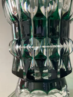 Vase en cristal de Val St Lambert des années 50