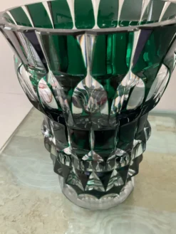 Vase en cristal de Val St Lambert des années 50