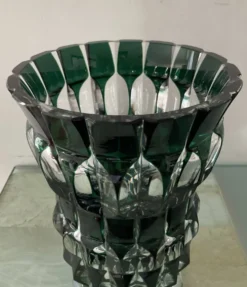 Vase en cristal de Val St Lambert des années 50