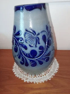 Vase en grès au sel d'Alsace - Betschdorf (Signé Fortuné Schmitter)