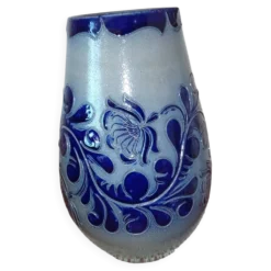 Vase en grès au sel d'Alsace - Betschdorf (Signé Fortuné Schmitter)