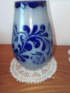 Vase en grès au sel d'Alsace - Betschdorf (Signé Fortuné Schmitter)
