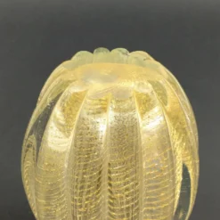 Vase en verre de Murano Cordonato D'Oro de Barovier & Toso, Italie, années 1950/1960.