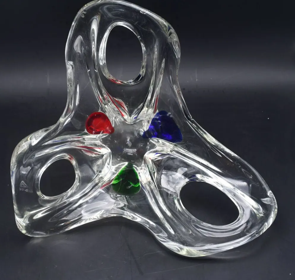 Vase en verre de Murano des années 1970, style mid-century