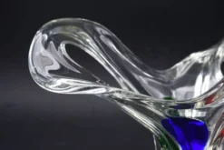Vase en verre de Murano des années 1970, style mid-century