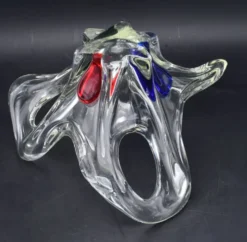 Vase en verre de Murano des années 1970, style mid-century