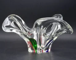 Vase en verre de Murano des années 1970, style mid-century