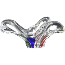 Vase en verre de Murano des années 1970, style mid-century