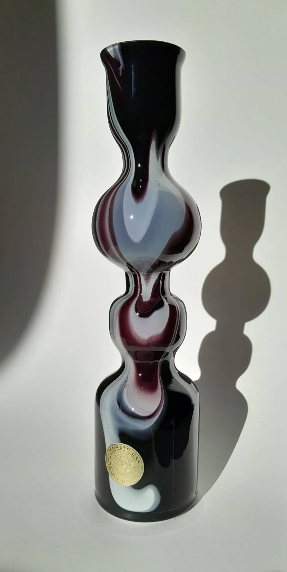 Vase en verre de Murano par Carlo Moretti