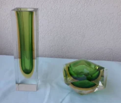 Vase en verre de Murano Sommerso