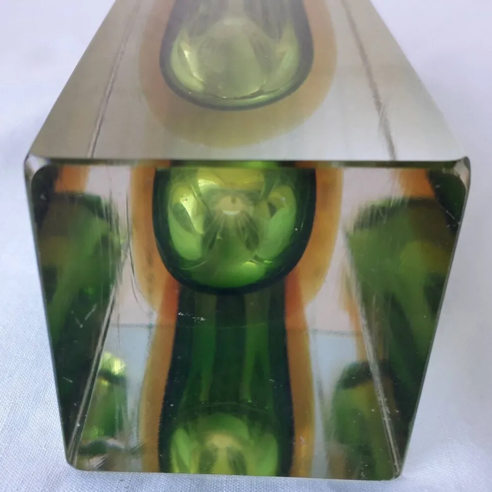 Vase en verre de Murano Sommerso