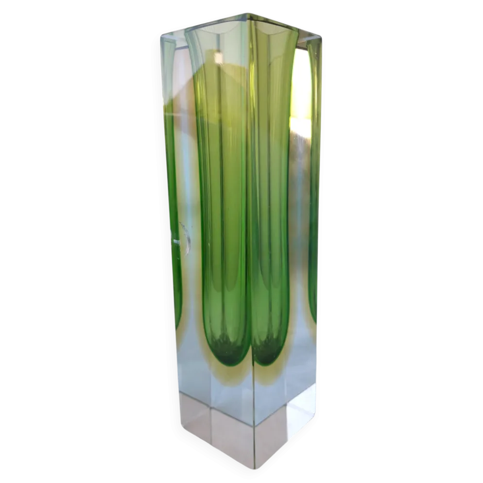 Vase en verre de Murano Sommerso