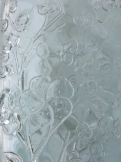 Vase en verre pressé moulé