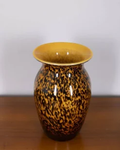 Vase en verre soufflé Murano vintage, années 1980, design italien