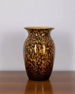 Vase en verre soufflé Murano vintage, années 1980, design italien