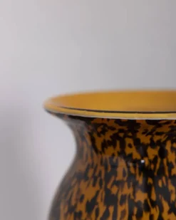Vase en verre soufflé Murano vintage, années 1980, design italien