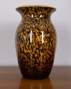 Vase en verre soufflé Murano vintage, années 1980, design italien