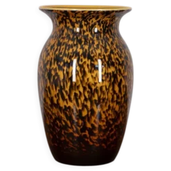 Vase en verre soufflé Murano vintage, années 1980, design italien