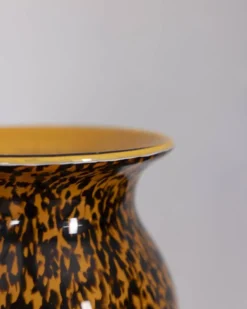 Vase en verre soufflé Murano vintage, années 1980, design italien