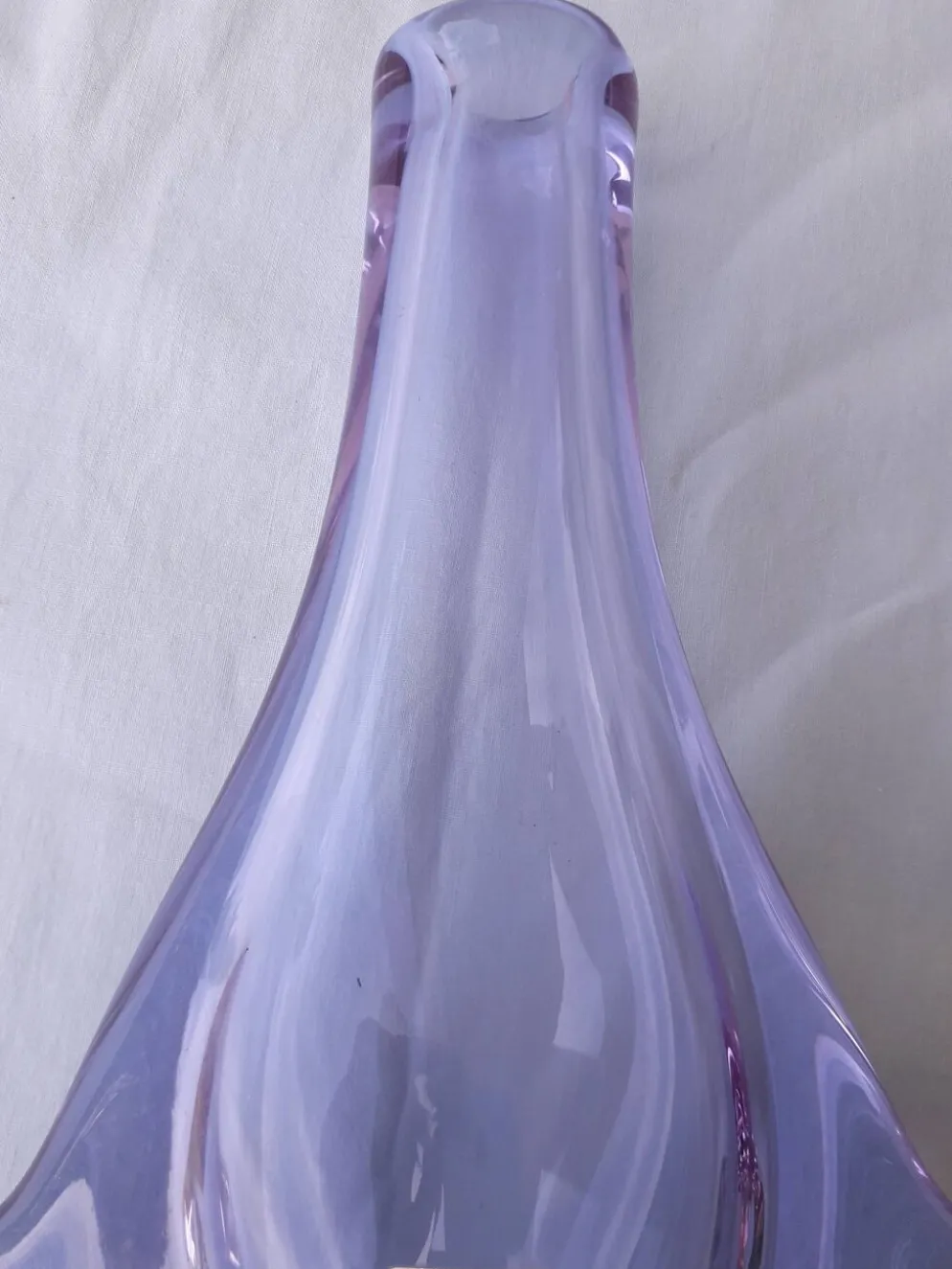 Vase en verre tchèque design