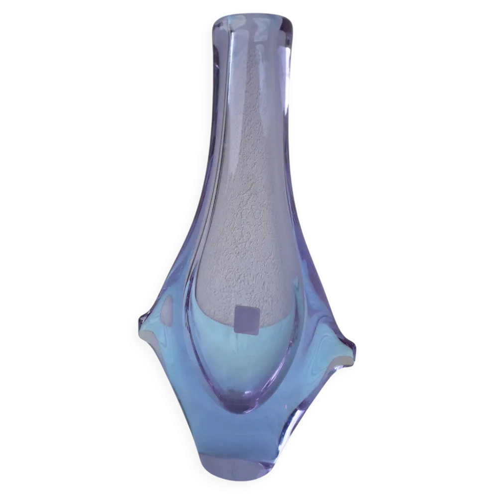 Vase en verre tchèque design