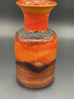 Vase Fat Lava Jasba N 602/12-25, Allemagne, années 1970