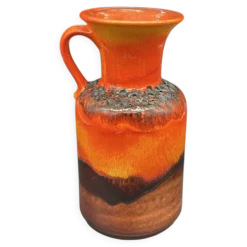 Vase Fat Lava Jasba N 602/12-25, Allemagne, années 1970