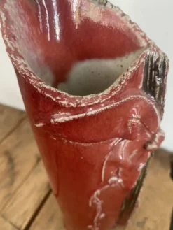 Vase grès vernissé années 80