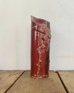 Vase grès vernissé années 80