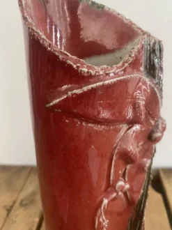 Vase grès vernissé années 80