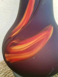Vase « Jack in the Pulpit » en verre d’art