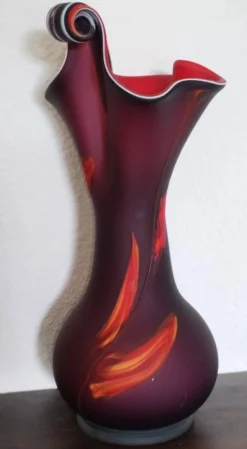 Vase « Jack in the Pulpit » en verre d’art